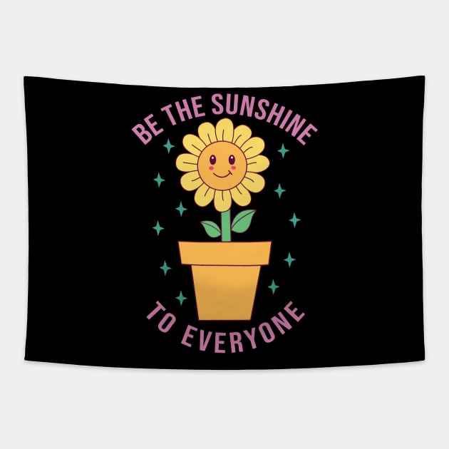 sunflower cute Tapestry by teemarket