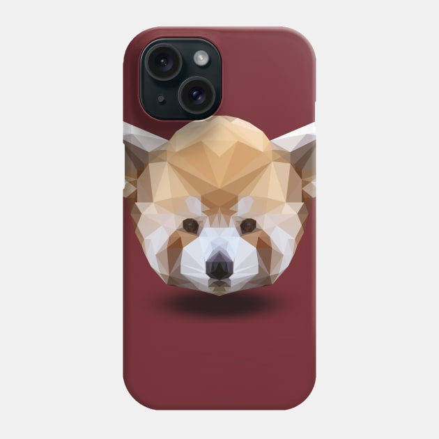 LowPoly Red Panda Phone Case by lowpolyshirts