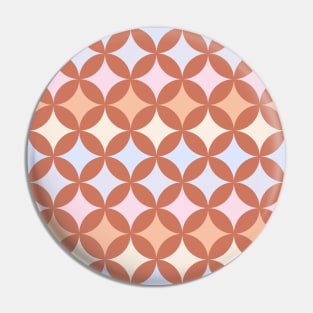 Geometric Pattern: Circle Nested: Terracotta Pin