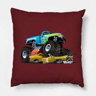 Cartoon monster truck Pillow