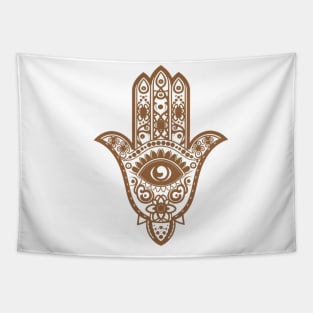 Hamsa Hand illustration Art Tapestry