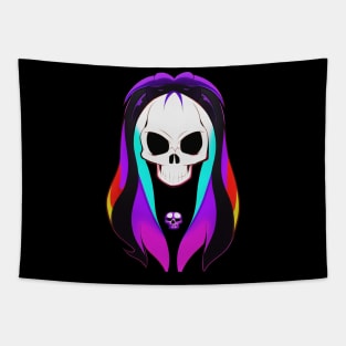 Gothic Skull Fashion Art Tapestry