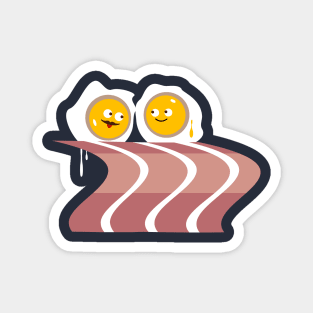 Funny fried eggs in bed Magnet