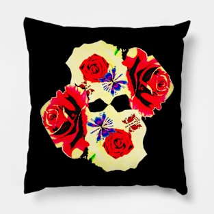 ROSE SKULL Pillow