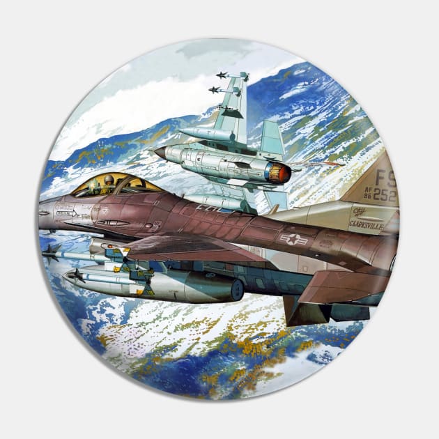 F-16C Fighting Falcon Pin by Aircraft.Lover