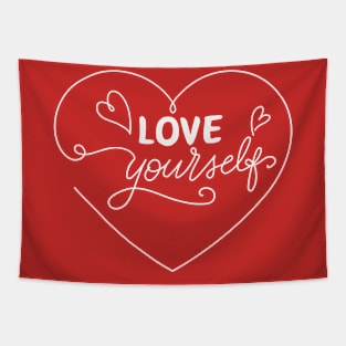 Love Yourself | Positive Valentine Motivation Tapestry