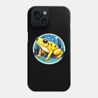 Golden Poison Frog Illustration Phone Case