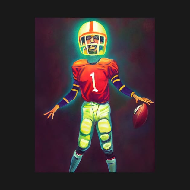 Football Player Hall T-Shirt by ComicsFactory