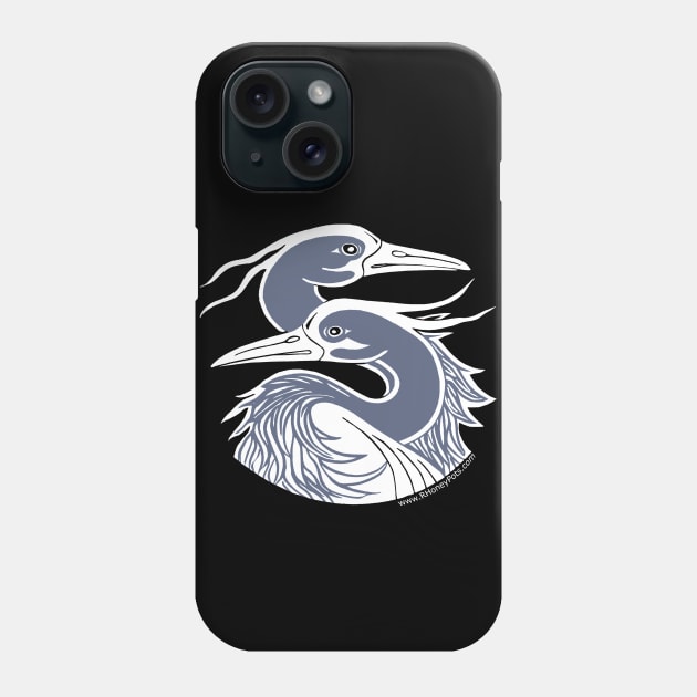 Great Blue Herons Phone Case by R Honey Pots