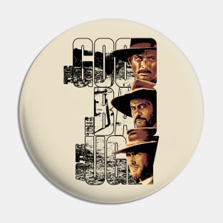 The Good The Bad and The Ugly Classical Retro Pin