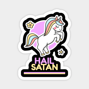 Cute Satanic Unicorn Magnet