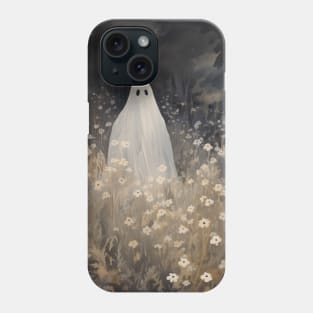 Ghost in a flower field Phone Case