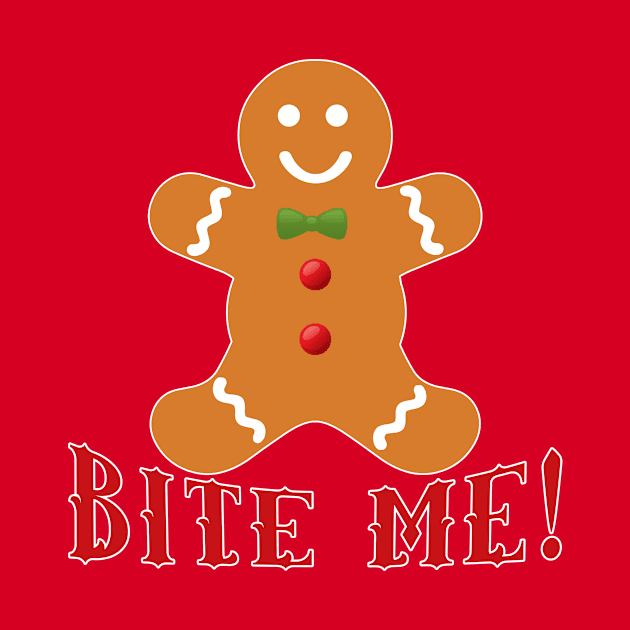 Gingerbread Man Bite Me by Scarebaby