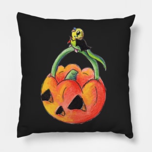 Green Trick or Keet Pillow