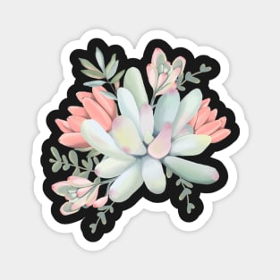 Succulent Flower Arrangement Magnet