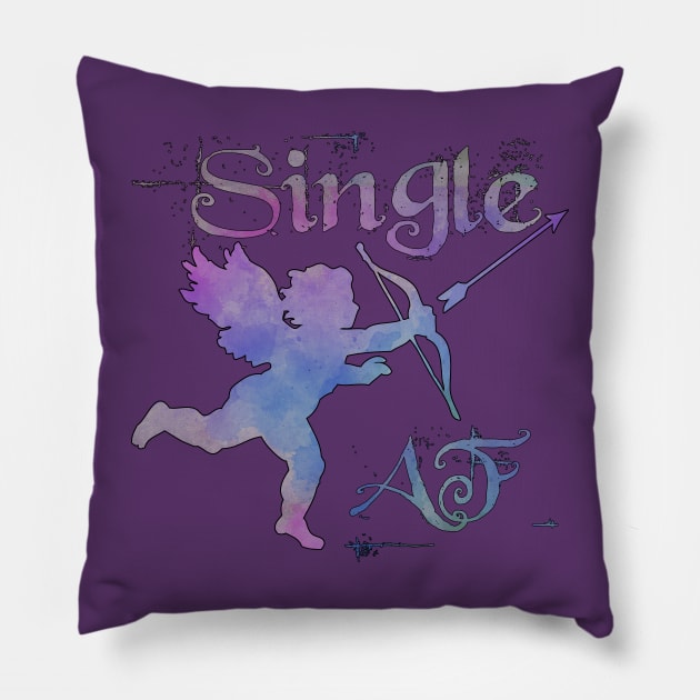 Cupid - Single AF Pillow by PurplePeacock
