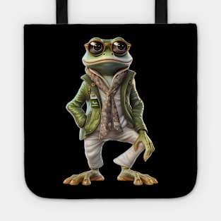 Froggy Fashionista Funny Frog Lovers Gift Tote