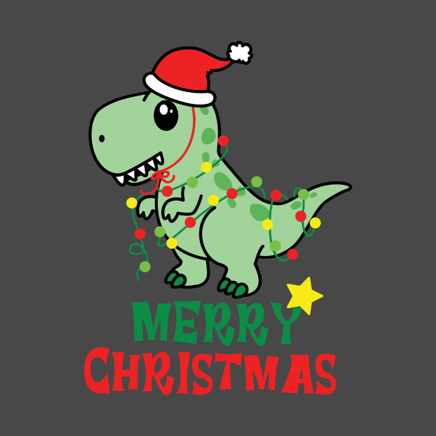 Dinosaur Christmas by MKSTUD1O