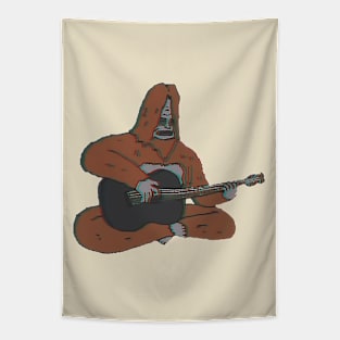 Sassy The Sasquatch Top Guitarst Tapestry