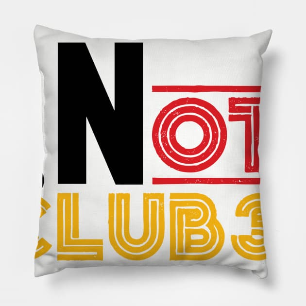 Pocket Logo - Light Colored Shirts Pillow by notclub33