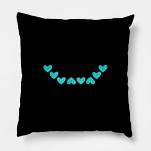 Smiley heart blue Pillow