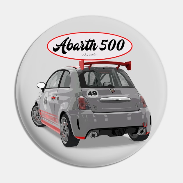 ABARTH 500 Back Pin by PjesusArt