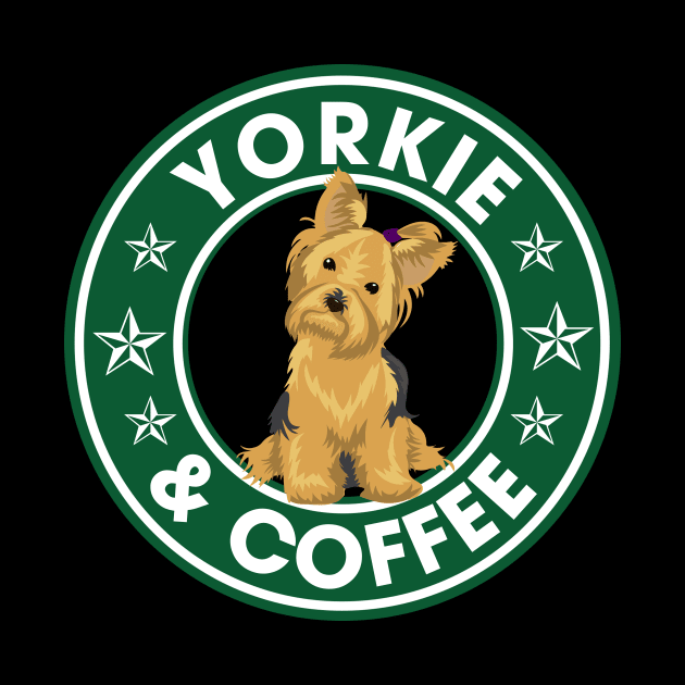 Yorkie And Coffee by ChristianCrecenzio