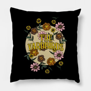 Yardbirds Name Personalized Flower Retro Floral 80s 90s Name Style Pillow