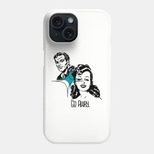 Go Away  - Feminist Mid-Century Design Phone Case