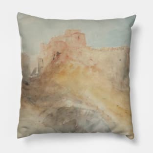 A Ruined Castle near Dieppe, 1830 Pillow