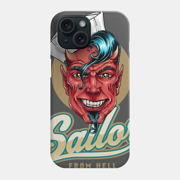 Sailor from Hell Phone Case by nanobarbero