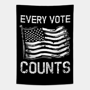 american flag every vote counts Tapestry