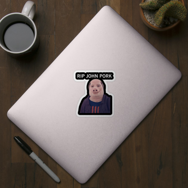 John Pork Is Calling Meme Sticker for Sale by austriforest