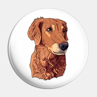 Golden Retriever Pout Pin