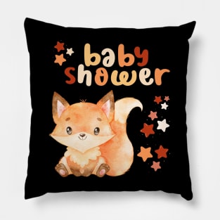 Baby shower Hello little One Smart Cookie Sweet little fox cute baby outfit Pillow