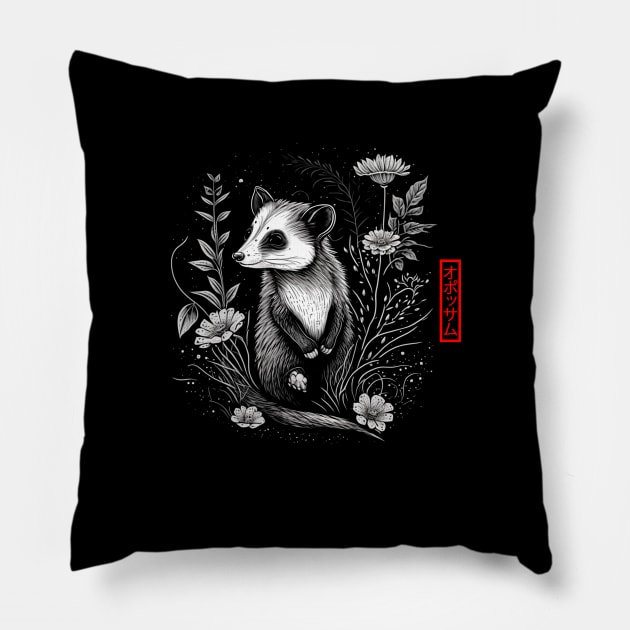 opossum Pillow by bmron