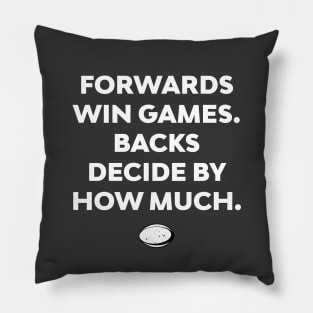 Rugby Forwards Win Games Rugby Coach Pillow