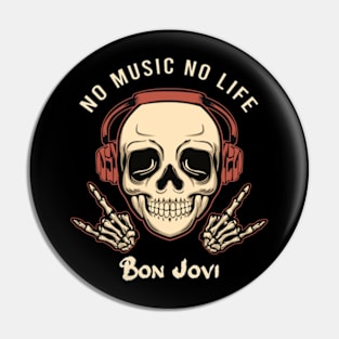 No music no life rock Pin