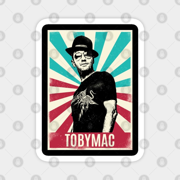 Vintage Retro Tobymac Magnet by Bengkel Band