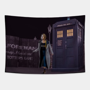 Doctor Who- 13TH Doctor ''TOTTERS LANE'' Tapestry