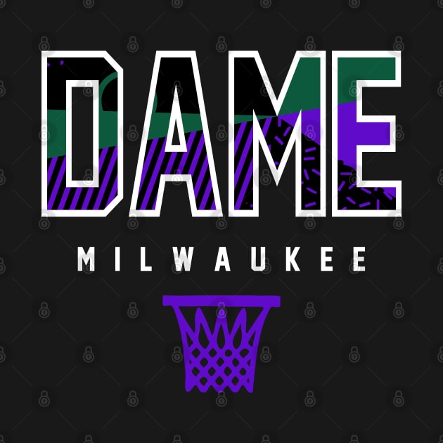 Dame Milwaukee Basketball Retro by funandgames