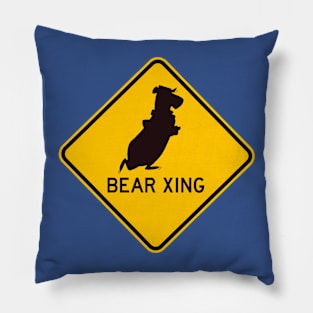 Cartoon Bear Crossing Pillow