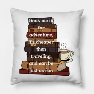 Book pun Pillow