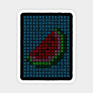 Pixelated Watermelon Magnet