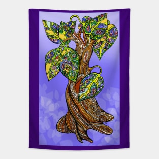 Dream a Little Dream of Tree on Dreamy Purple Tapestry