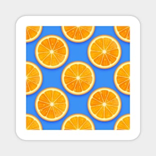 Fresh Orange Pattern Magnet