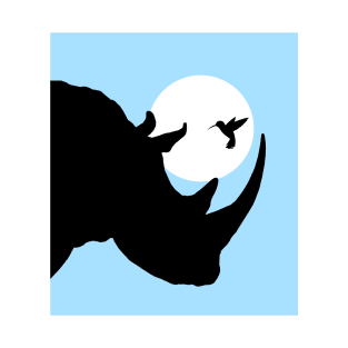 Rhino And Bird T-Shirt