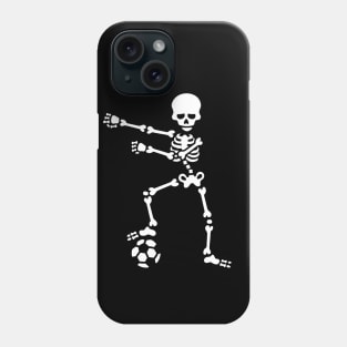 Football soccer the floss dance flossing skeleton Phone Case