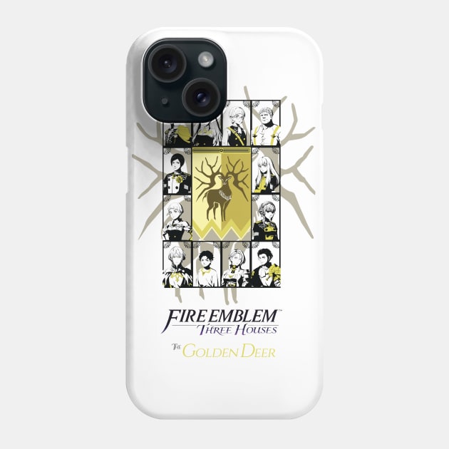 Fire Emblem Three Houses: Golden Deer Featuring Male Byleth Phone Case by TheMelRoseGallery