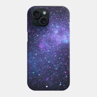 purple galaxy Phone Case